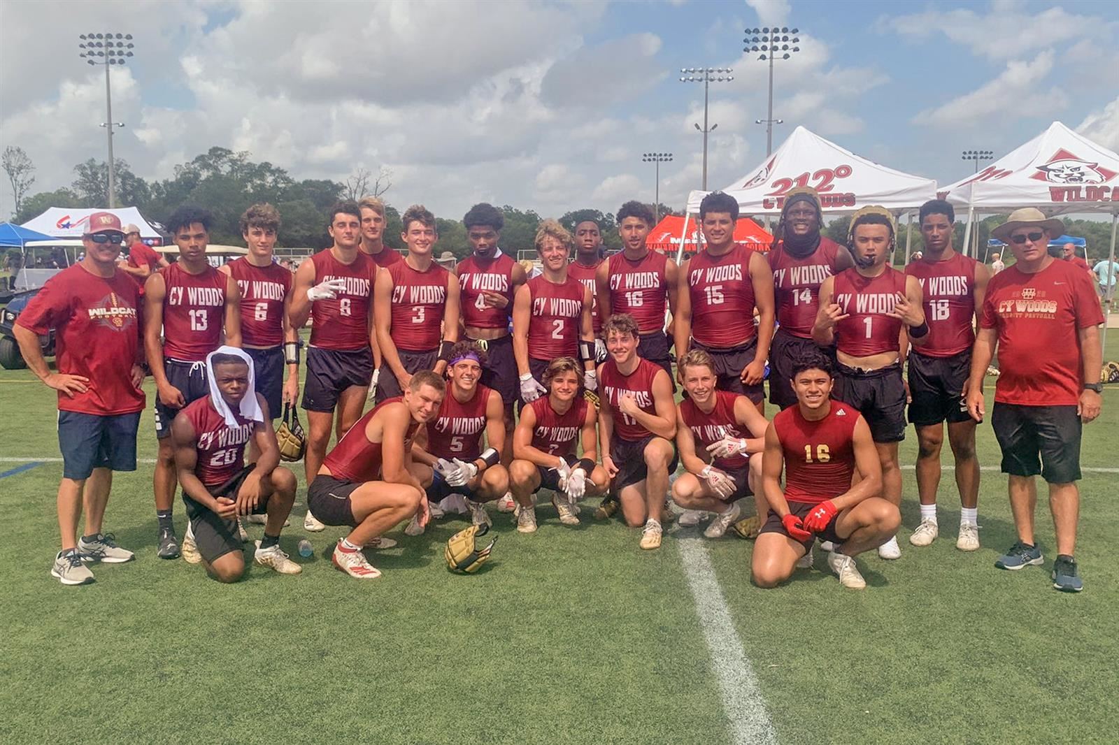 The Cypress Woods High School 7-on-7 team reached the Div. I quarterfinals of the state tournament.